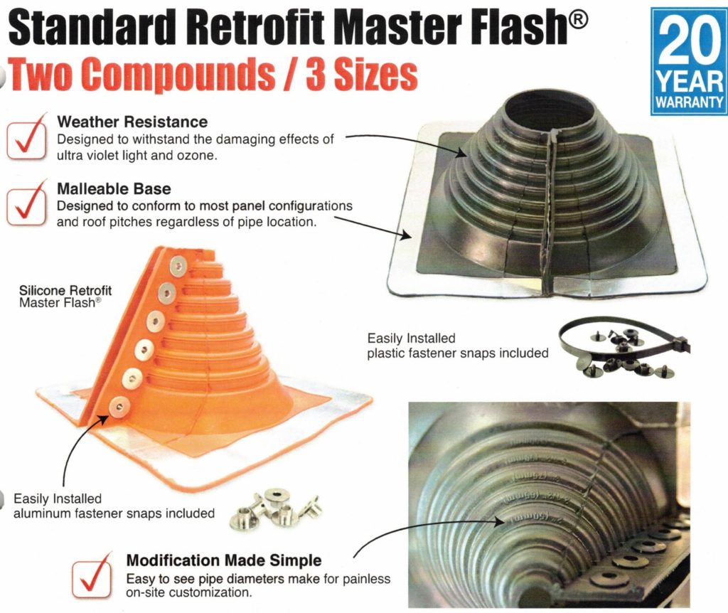 plomberie Standard Masterflash-Toit Clignotant Aspirant